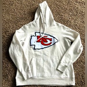 WOMENS KC CHIEFS HOODIE SZ LARGE